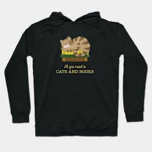 All you need is cats and books Hoodie